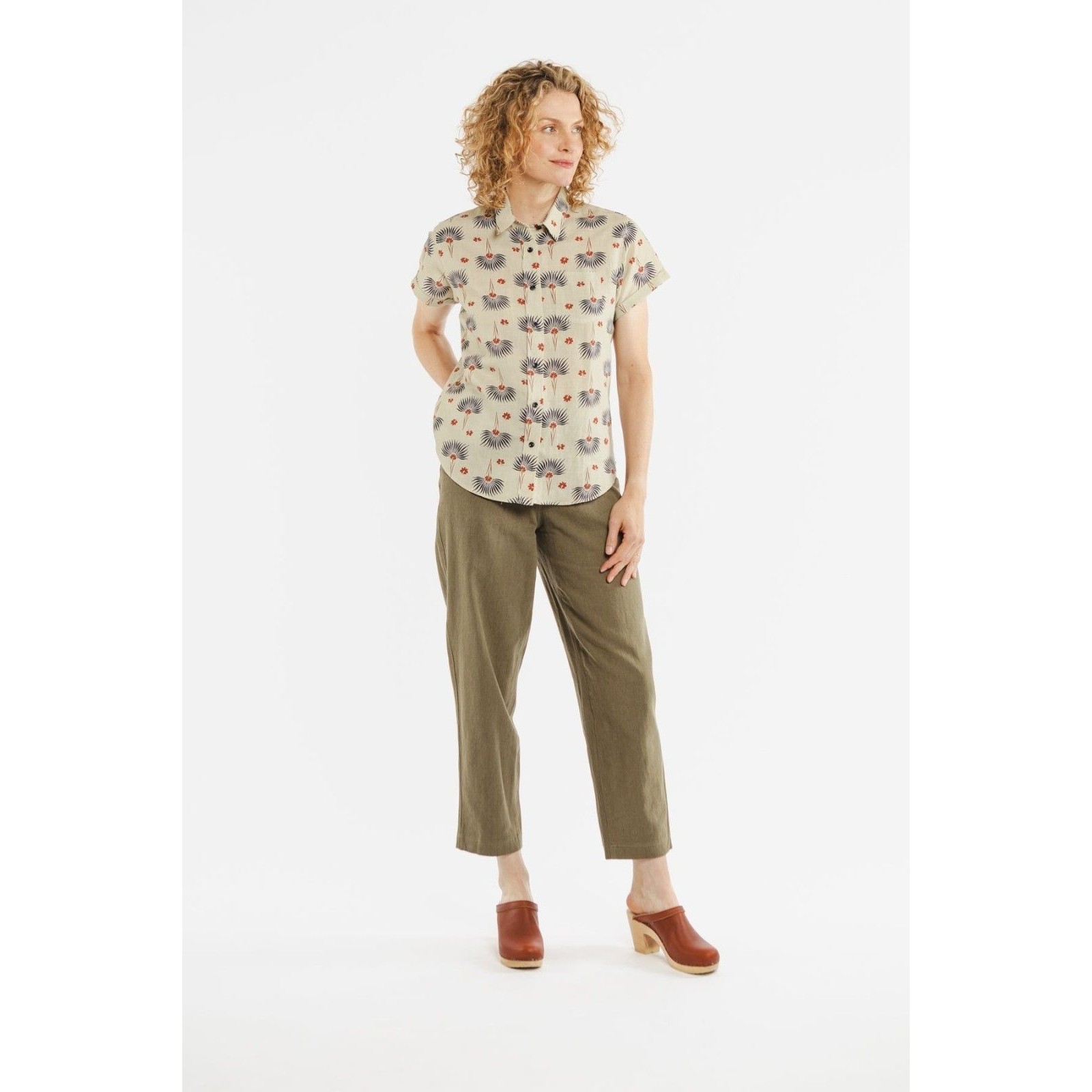 Bridge & Burn The Bea Shirt Top Short Sleeve Buttondown Printed Xxl Nwt 282861 — image 4 of 8
